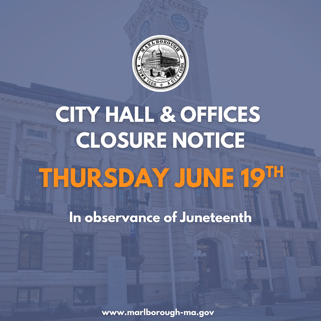 City Hall Closure Notice Juneteenth