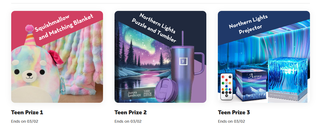 teen prizes winter reading challenge 2025