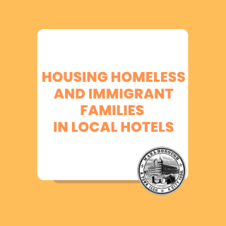 Housing homeless and immigrant families in local hotels